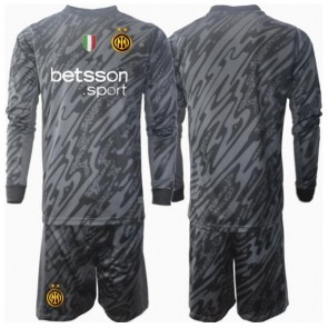 Inter Milan Brankářské Dětské Alternativní dres komplet 2024-25 Dlouhý Rukáv (+ trenýrky)